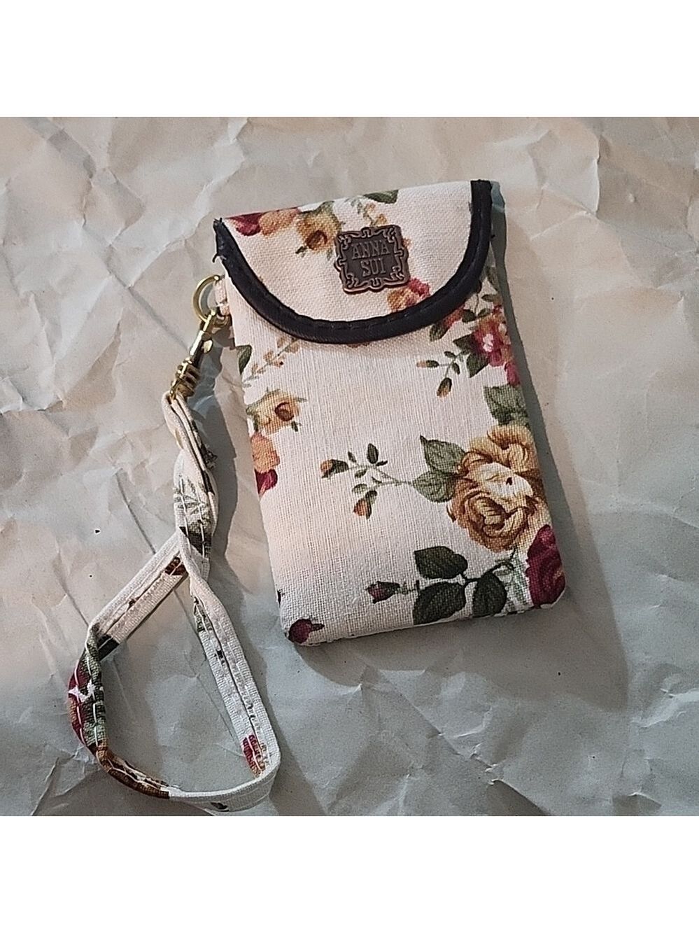 Anna Sui Floral Women's Bag - Cream and Multicolor